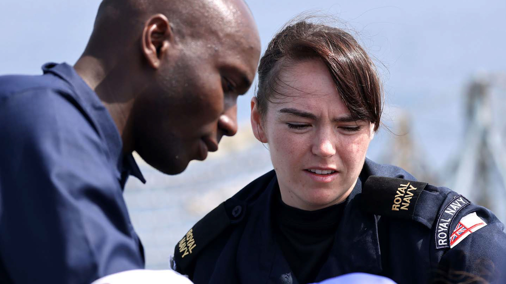 	Royal Navy personnel wearing their new Rig22 uniform
