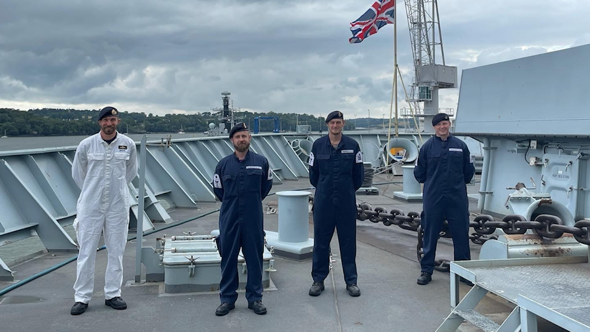 Royal Navy runners