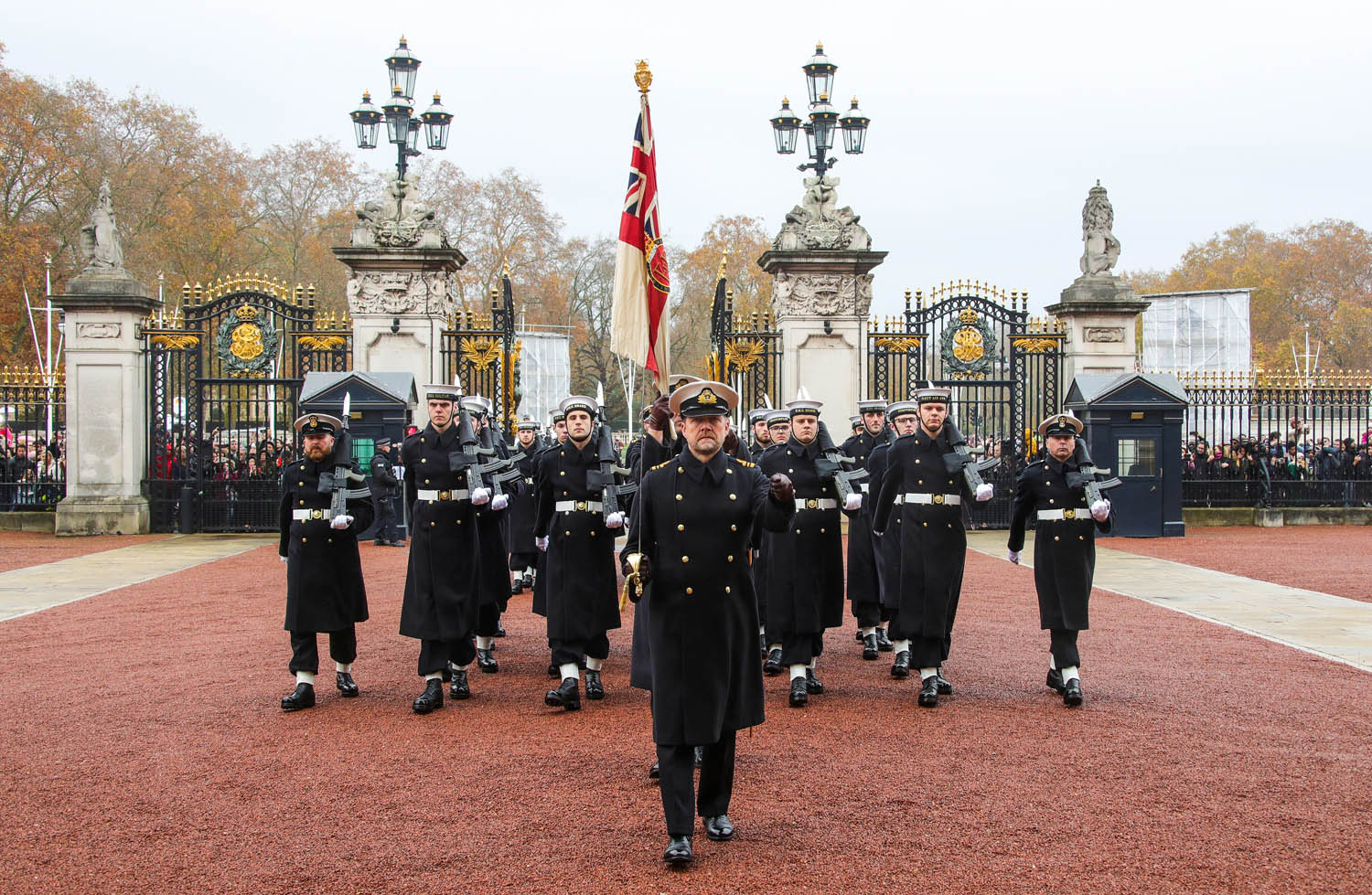 Royal Navy sailors begin guard duties for second time 251119 CREDIT ROYAL NAVY