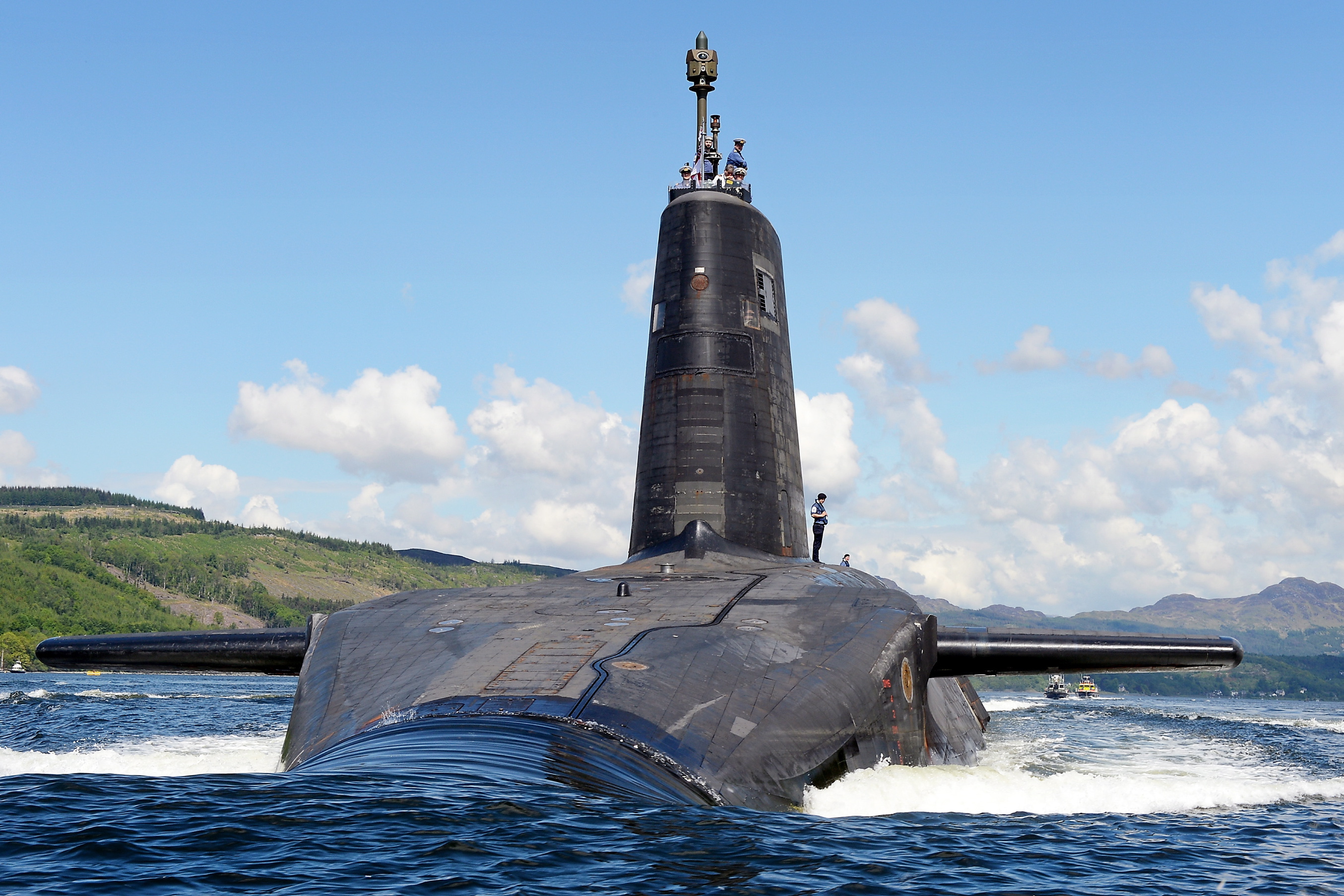 Royal Navy submarine HMS Victorious departs HMNB Clyde (Picture: Royal Navy).
