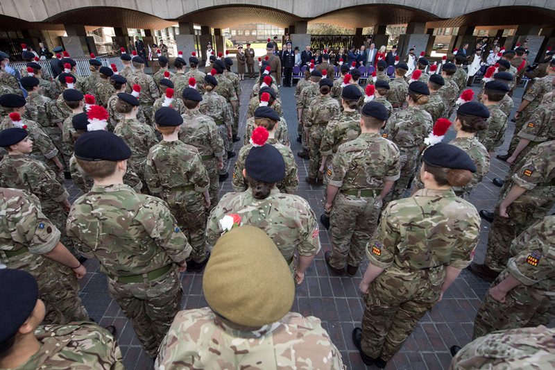 Royal Regiment of Fusiliers St George's Day Newcastle CREDIT MOD