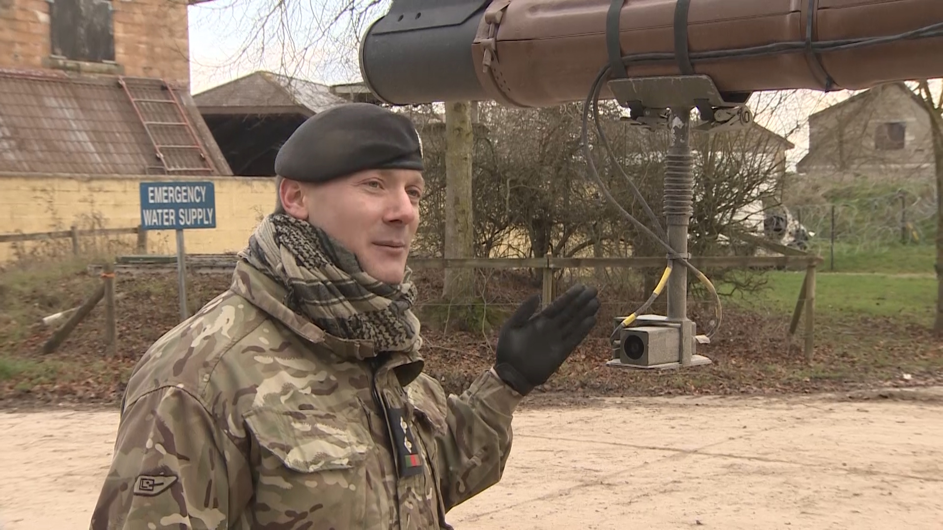 Lieutenant Tom Quant and camera 131218 CREDIT BFBS.jpg