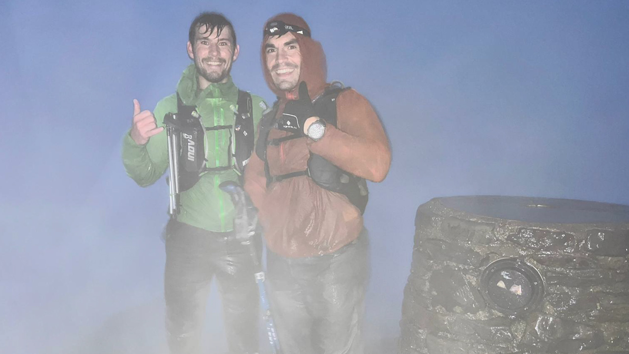 Royal Marine physical training instructor Ben Clough ran between each mountain over a ten-day period (Picture: Ben Clough Three Peaks Challenge). 