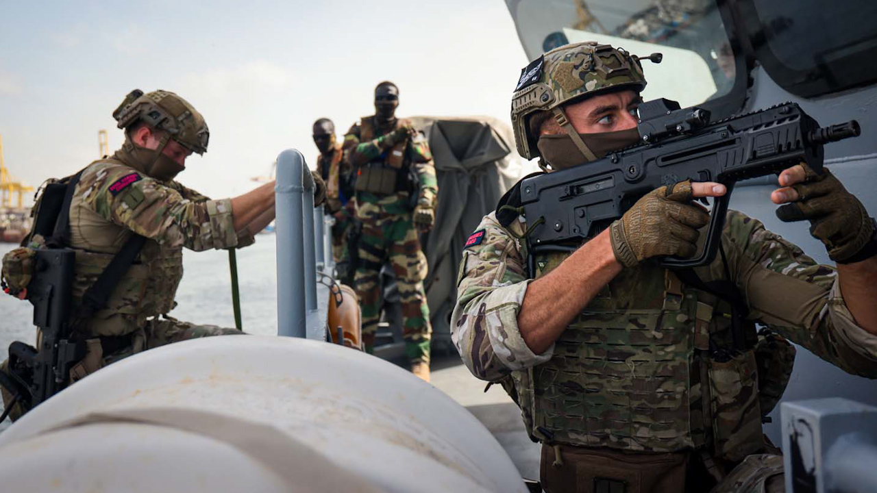 Royal marines training 