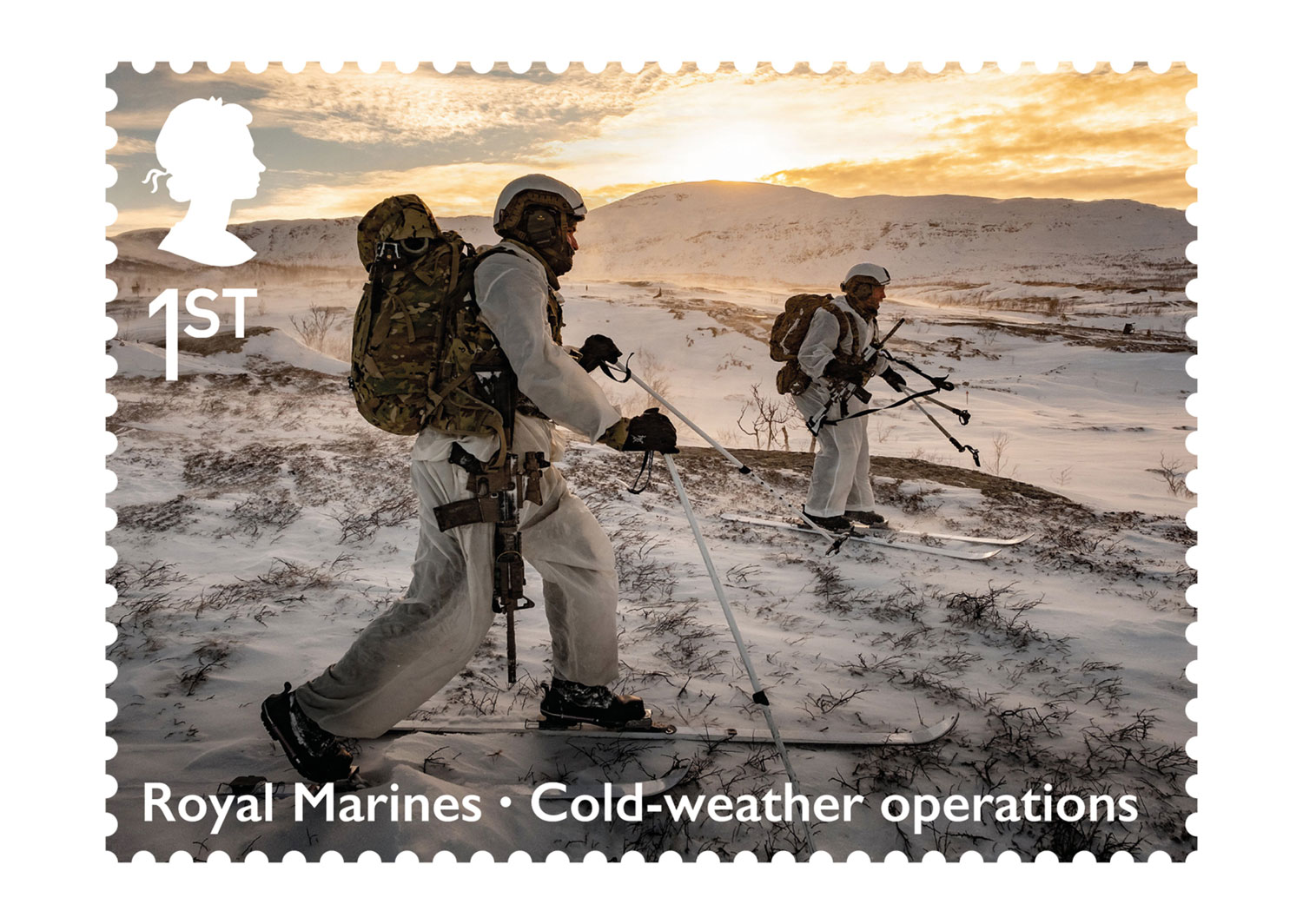 Royal Mail Royal Marines stamp cold weather operations CREDIT Royal Mail