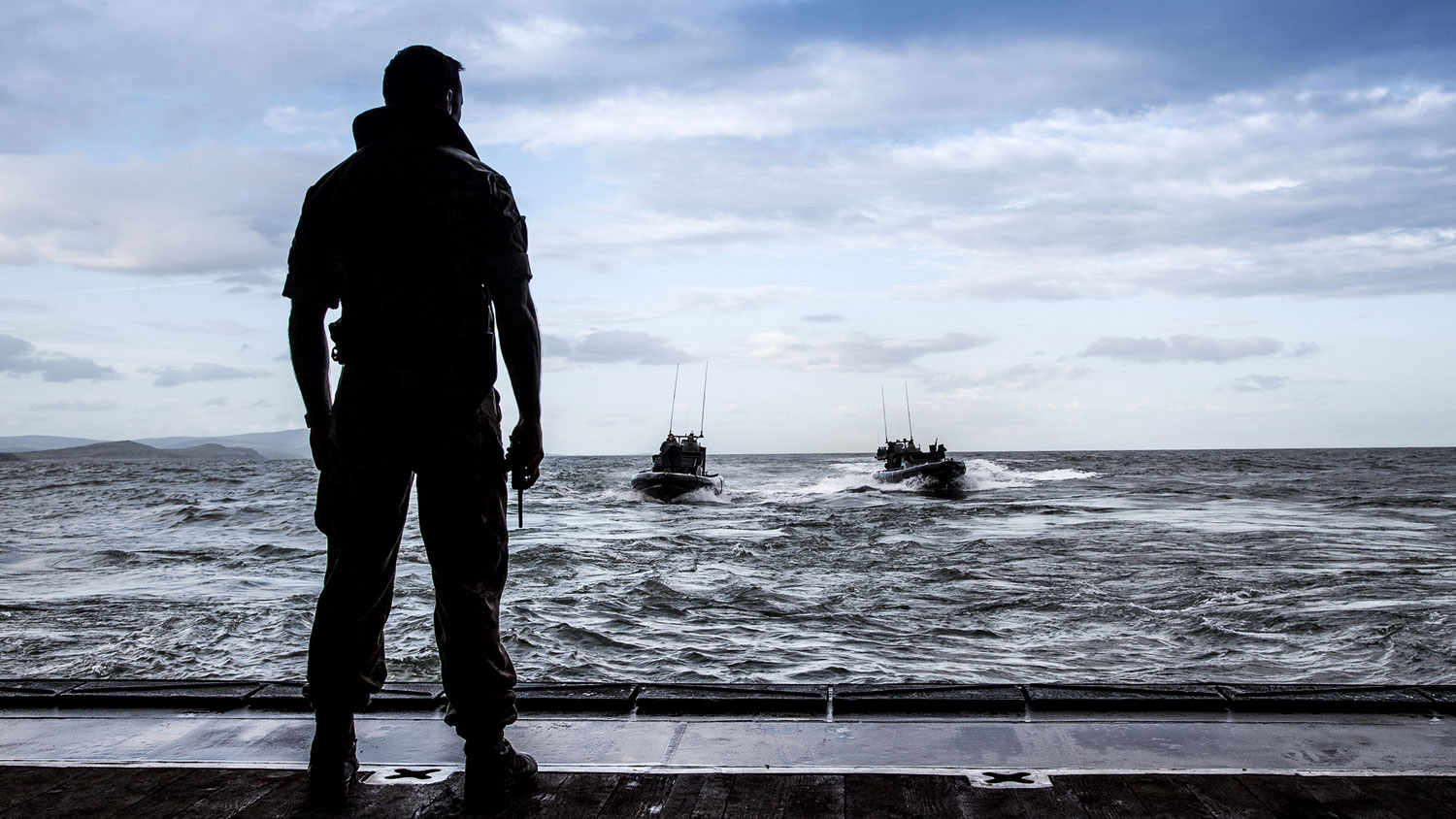 Royal Marines Test Amphibious Capability Onboard RFA Lyme Bay Picture Crown Copyright SFW