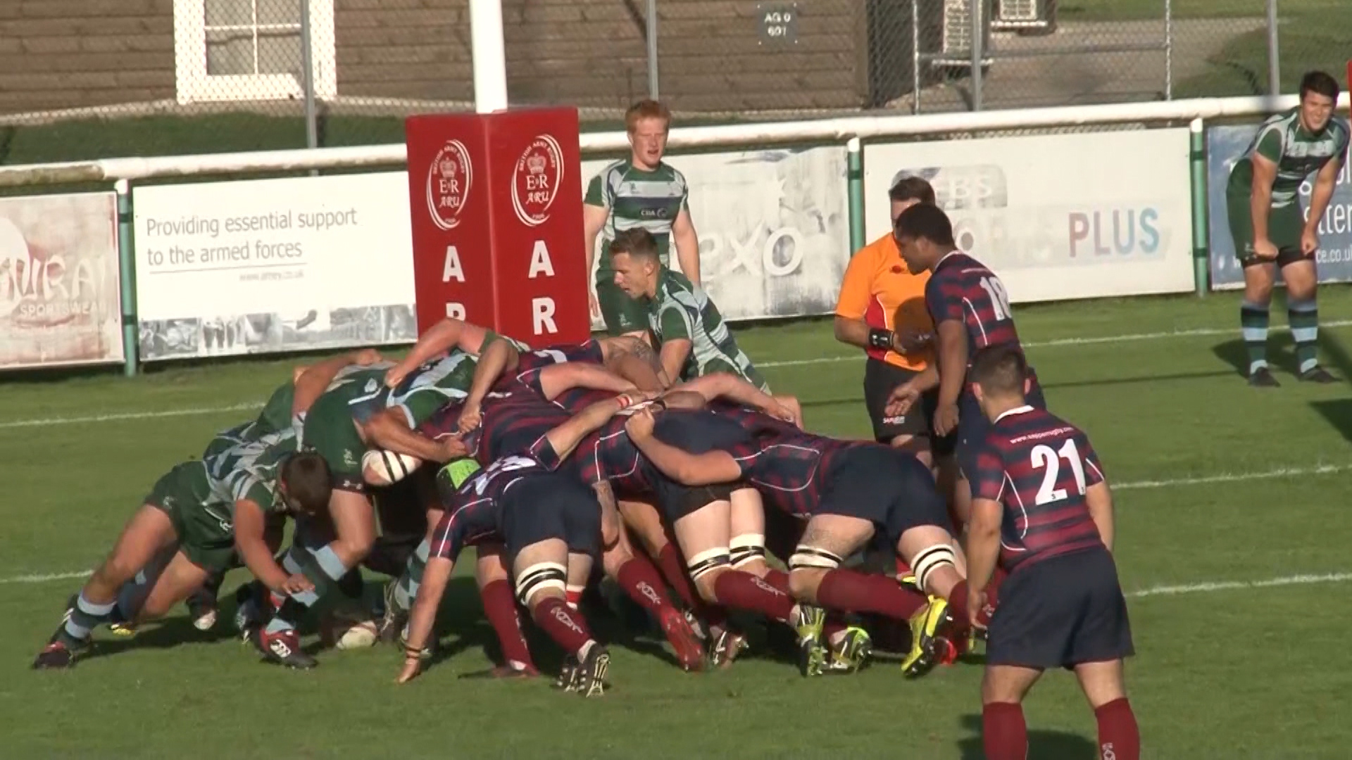 Rugby Royal Engineers Scrum