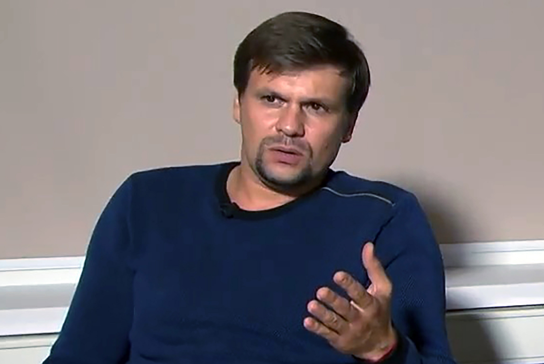 Ruslan Boshirov during RT interview CREDIT PA