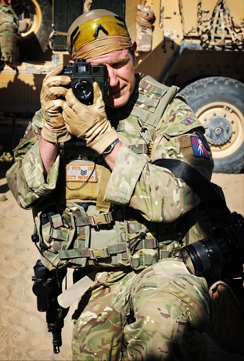Russ Nolan as an Army Photographer. Credit: Ross Nolan