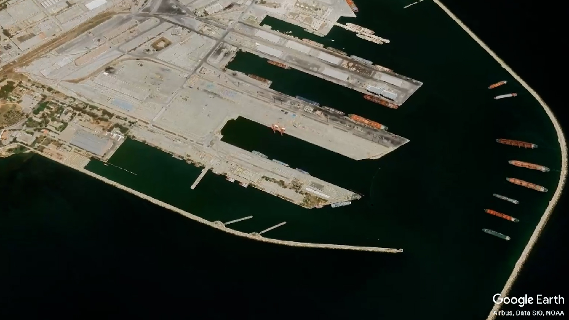 Russia has removed all its ships and submarines from the port at Tartus 12122024 CREDIT GoogleEarth
