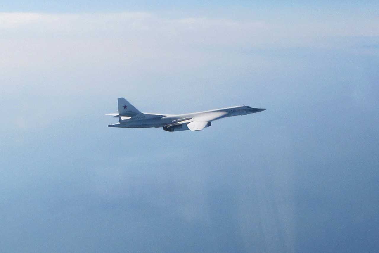 Russian Blackjack aircraft approaching UK airspace (Picture: MOD).