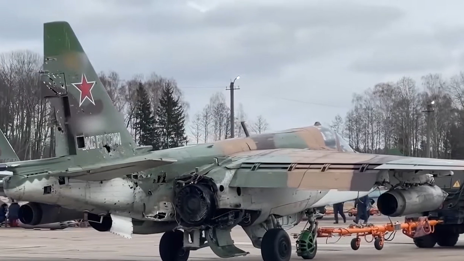 A Russian Su-25 jet (Picture: Russian MOD).