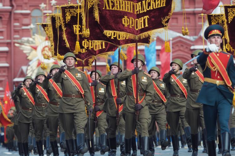 Russian Red Square parade