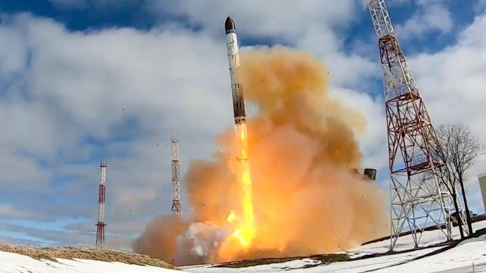Russia's RS-28 Sarmat intercontinental ballistic missile has a range of 18,000 kilometres and can carry up to 16 warheads of varying types