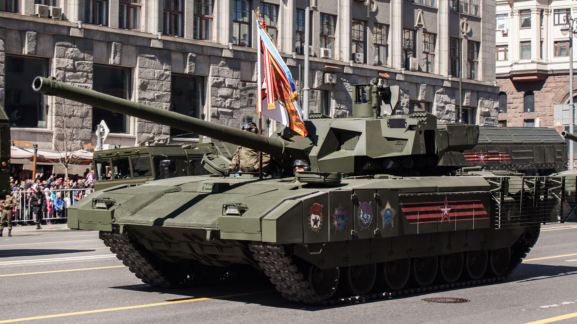 The T-14 is innovative, having an automated turret, but has not made its presence felt on the battlefield in Ukraine (Picture: Alamy) 