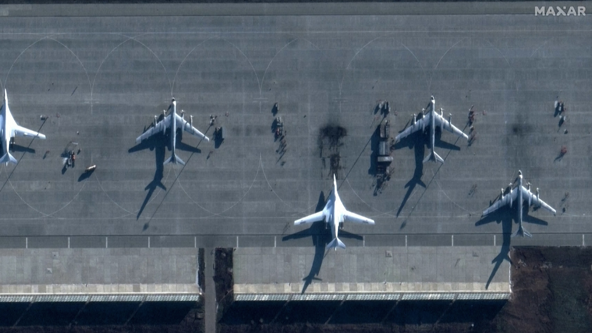 Russian airbase attacked with Russian Tu-92 BEARS damages as a result