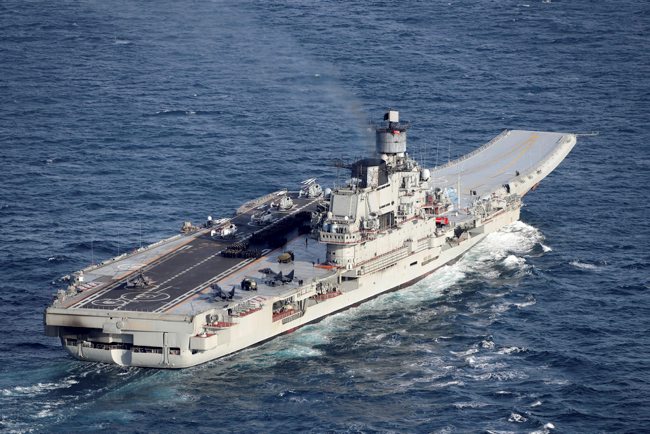 Russian aircraft carrier Admiral Kuznetsov