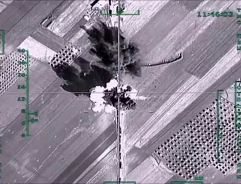 Russia air strike on Syria