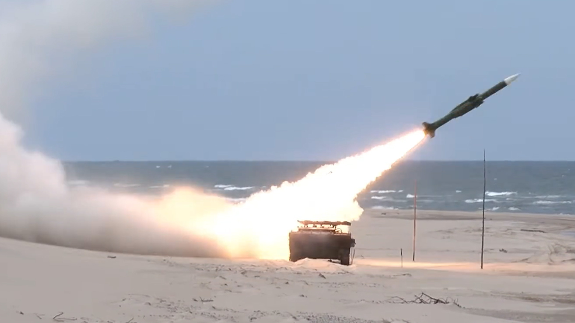 2K12 Kub surface-to-air missile system firing 17032023 CREDIT Czech Republic MOD