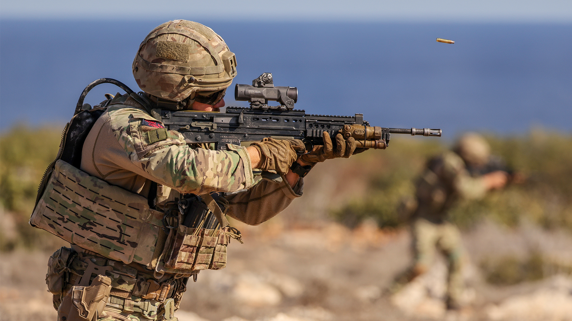 The SA80 L85A2, seen here being fired by a Royal Marine, found itself pushed into a secondary role when the A3 was introduced to the Army, a fate it too will probably experience when Project Grayburn eventually delivers