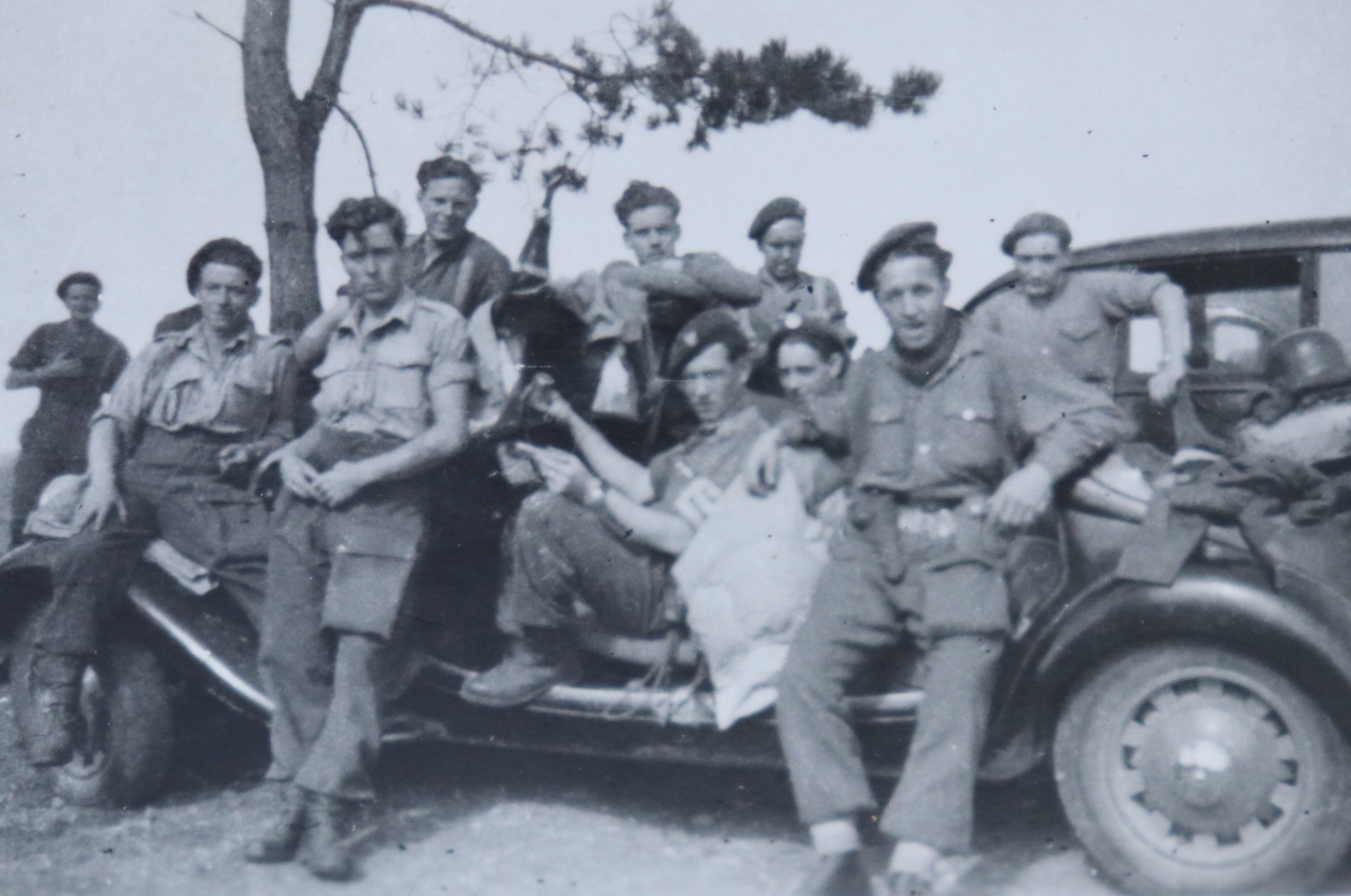 Photograph titled "Some of the boys in France"