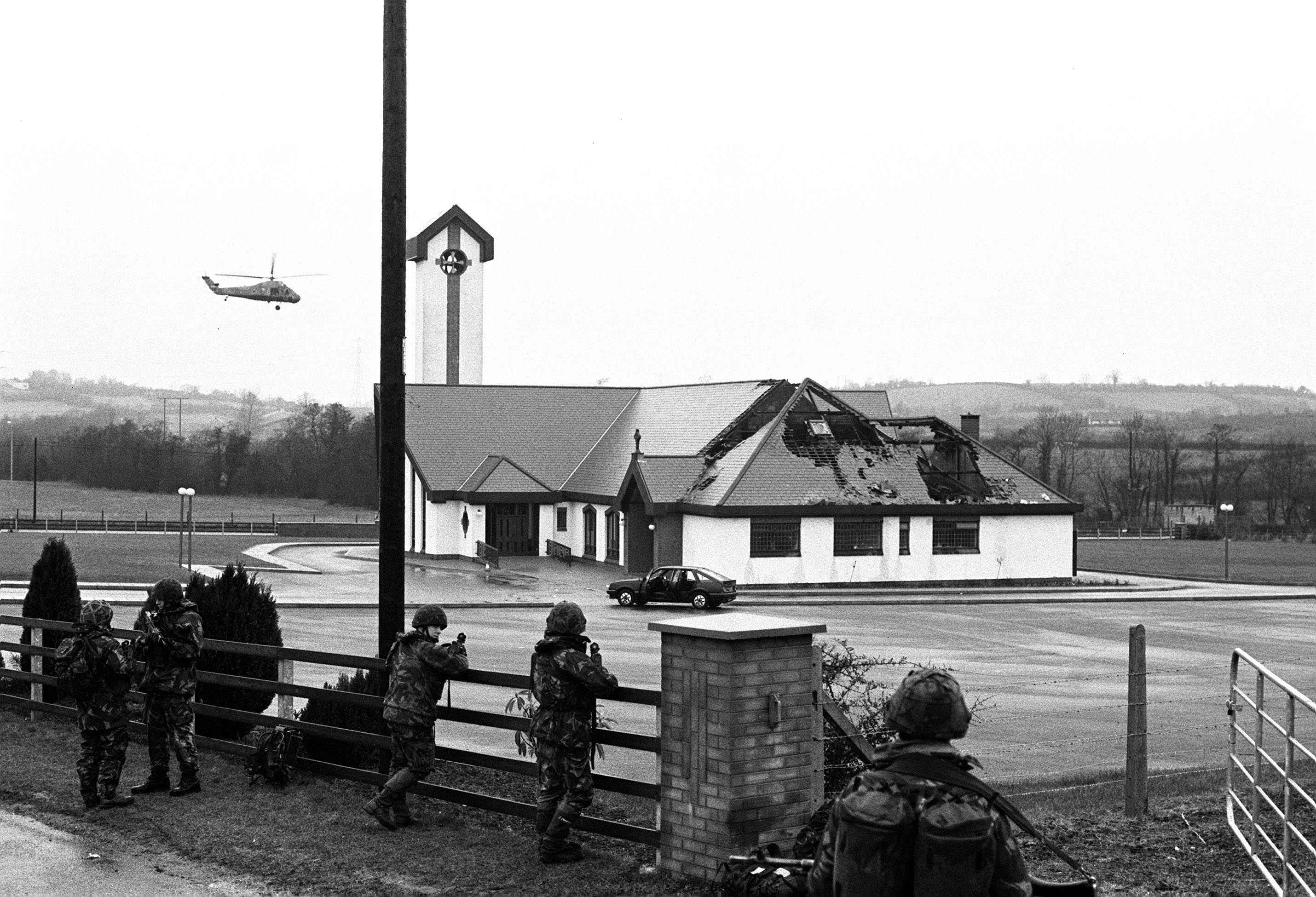 Four members of the IRA were killed in the car park of a chapel in the village of Clonoe