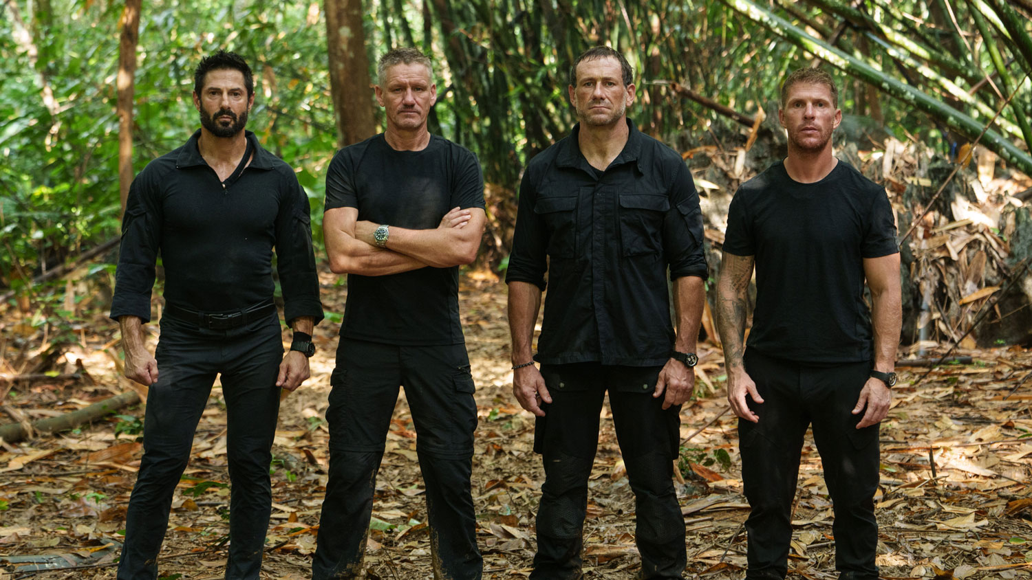 SAS WHO DARES WINS SERIES 8 DS LINE UP REVEAL Rudy Reyes, Billy Billingham, Jason Foxy Fox, Chris Oliver CREDIT Channel 4