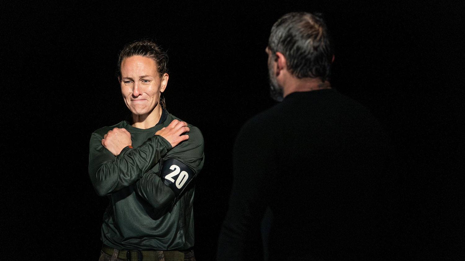 SAS Who Dares Wins Ant Middleton Hannah Recruit 20 Backwards Freefall Challenge Series 6 Credit Channel 4