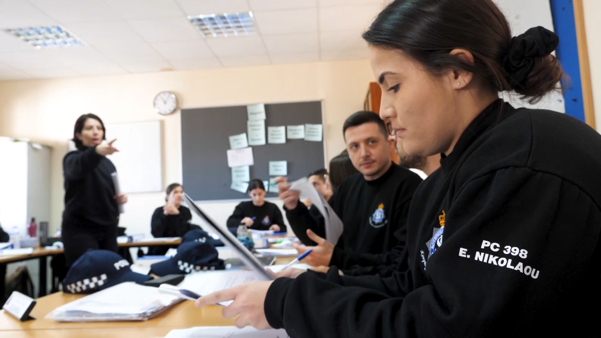 SBA Officers in the classroom