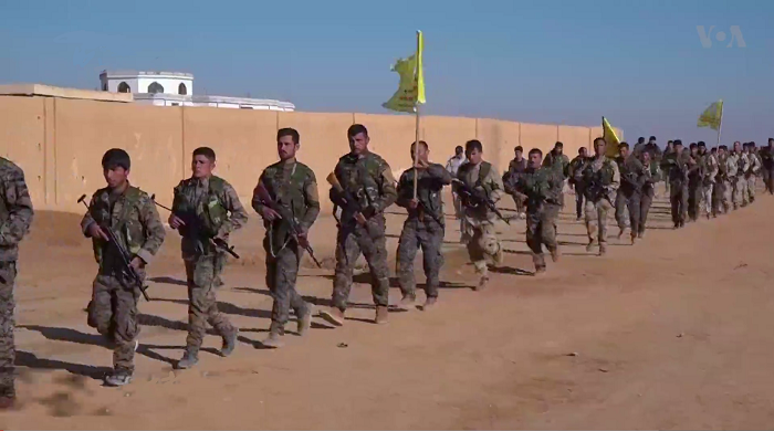 SDF troops