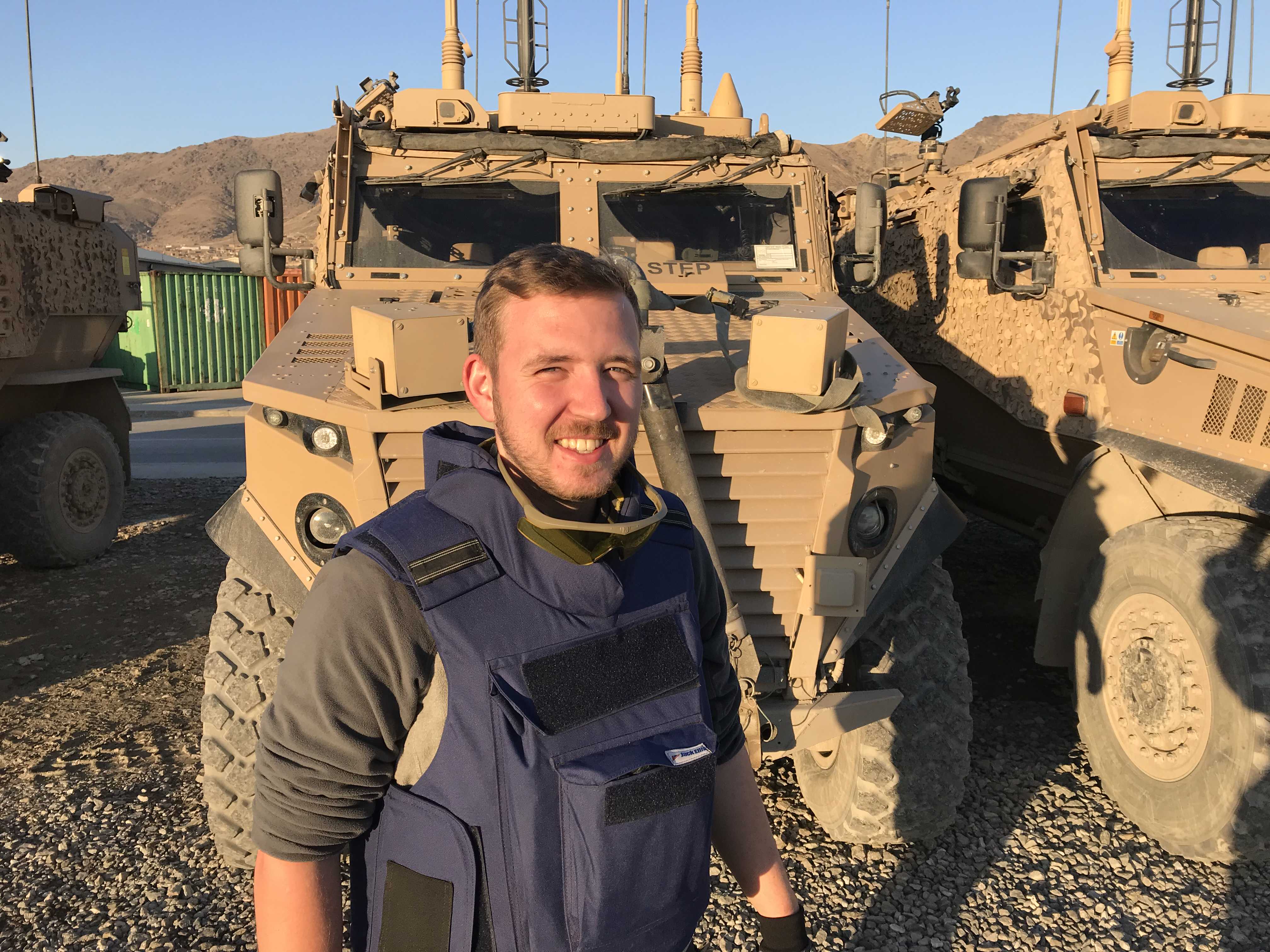Simon Thornton in Afghanistan on Intel