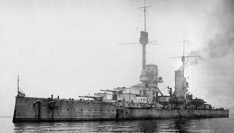 SMS Kronprinz Wilhelm before it was scuttled