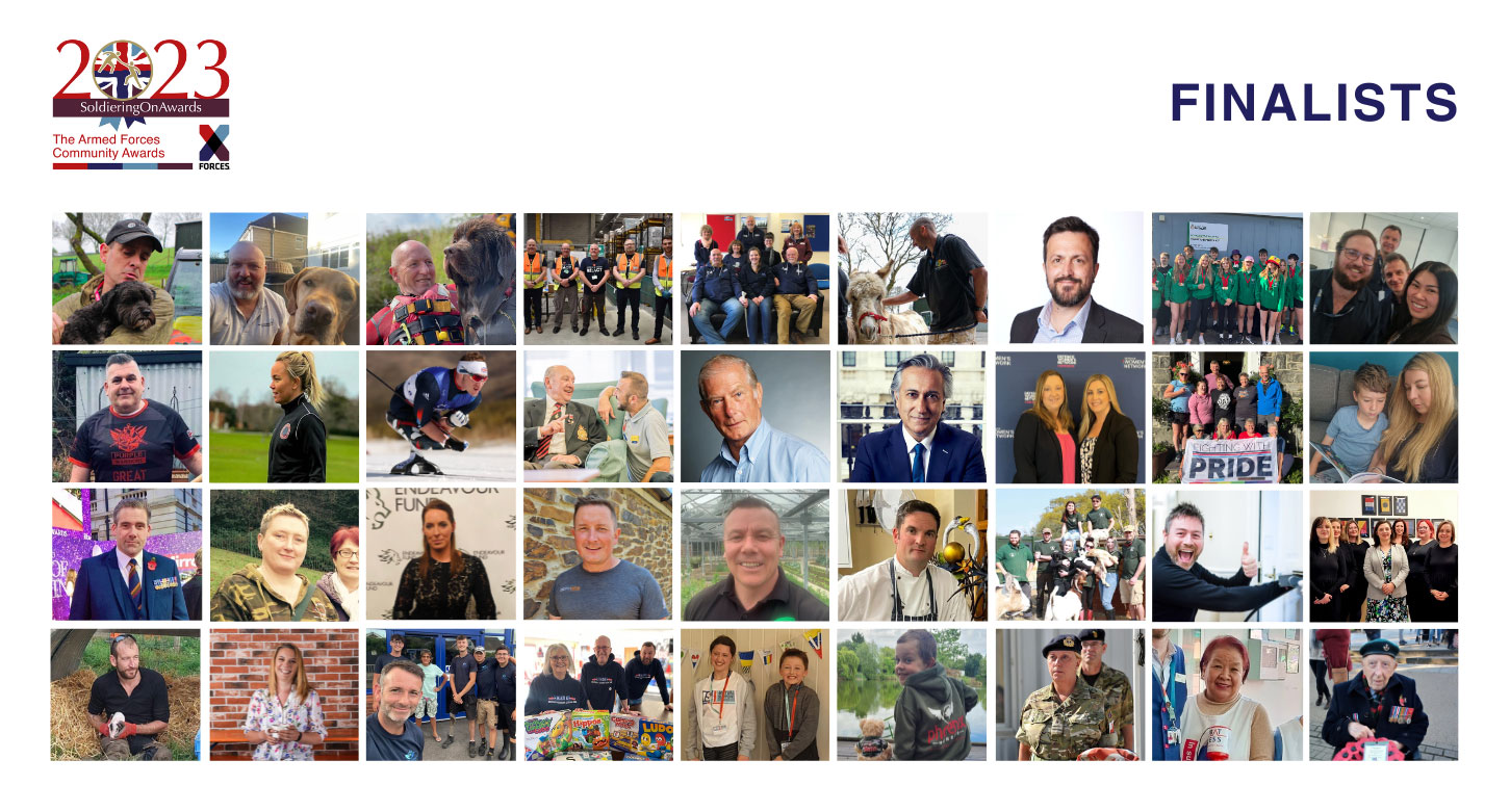 Soldiering On Awards 2023 finalists CREDIT Soldiering On Awards