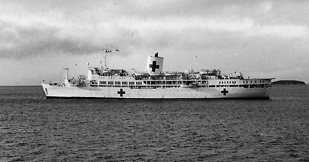 Other images in Kevin's collection include this of the SS Uganda - a hospital ship - at Port William. Credit: Kevin Lambert