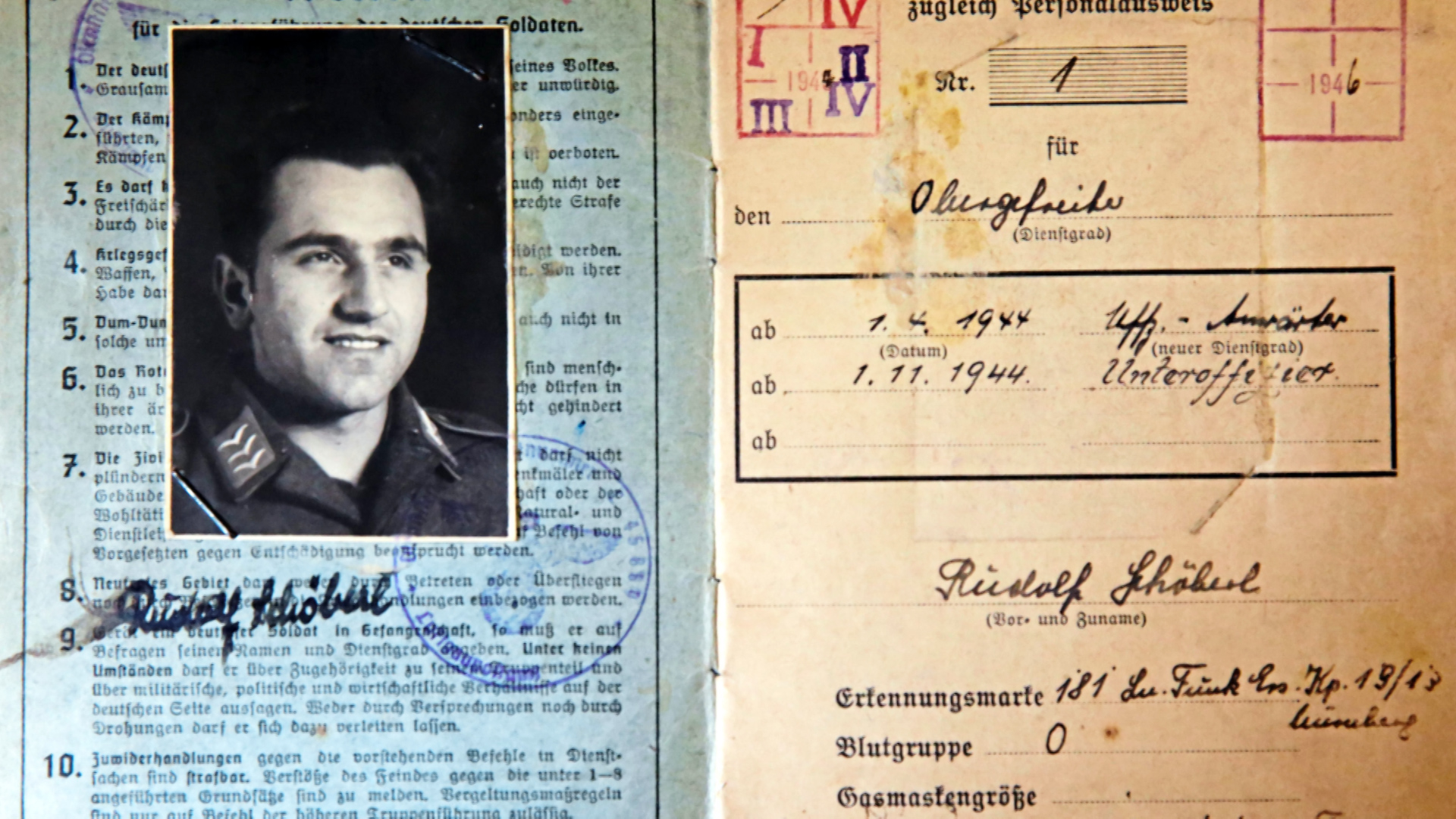 Luftwaffe radio operator Rudi Schoberl - CREDIT: SWNS