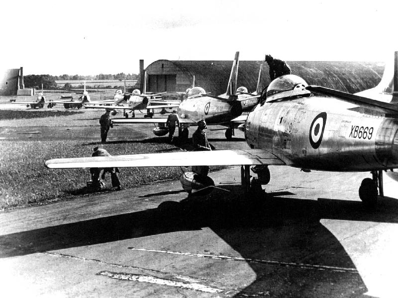 'Sabres at E site' - the WW2 past of Cotswold Airport is vast. Credit: Cotswold Airport