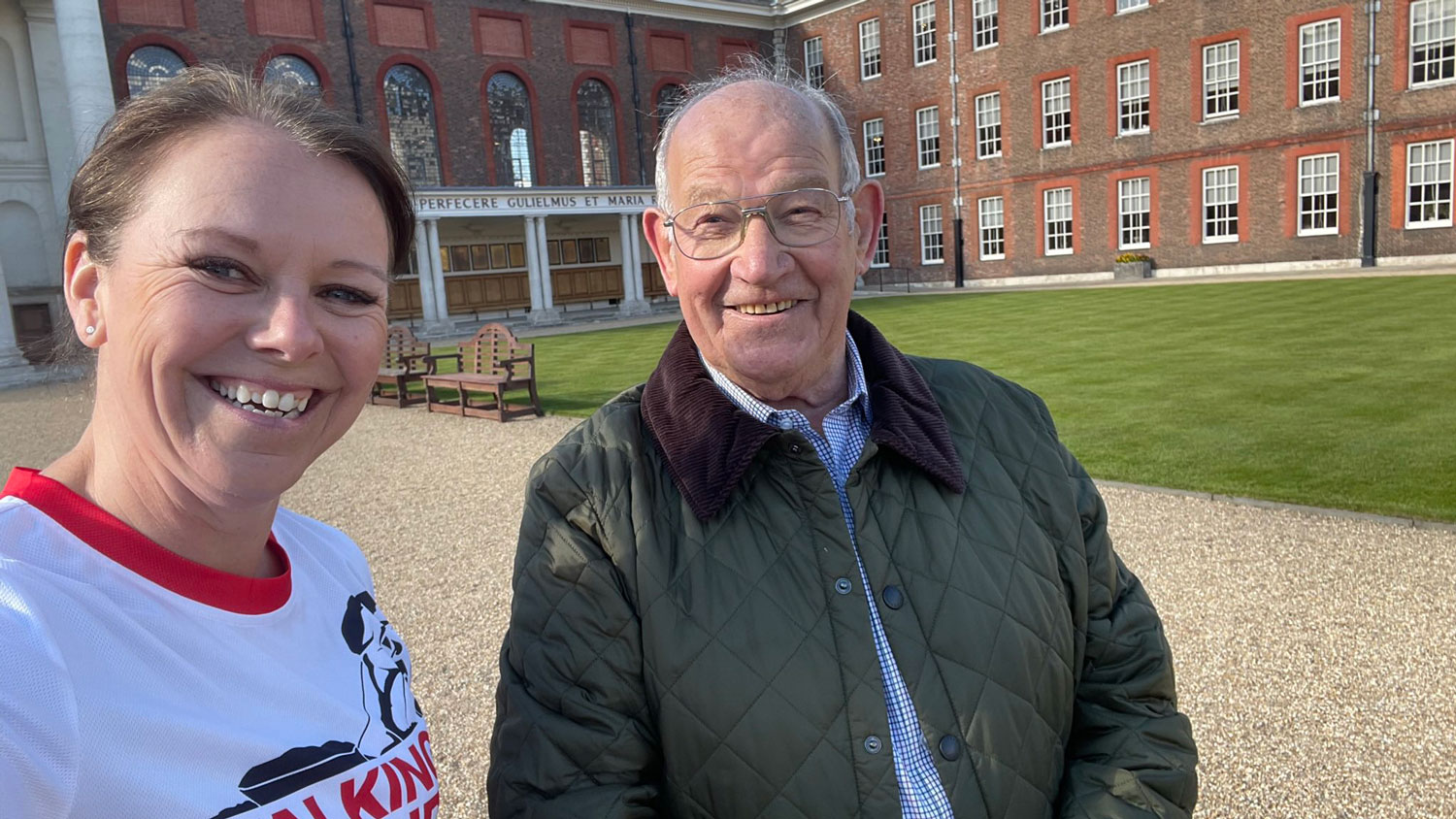 Maj (Retd) Sally Orange Chelsea Pensioner Royal Hospital Chelsea HM The Queen's Platinum Jubilee fundraising challenge CREDIT Maj (Retd) Sally Orange