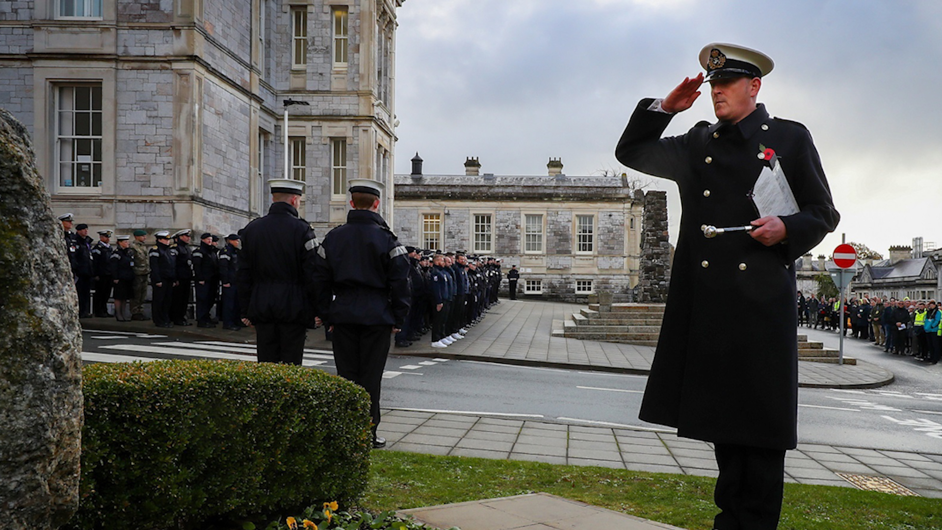 Armistice Day commemorations held at HMNB Devonport (Picture: Royal Navy).