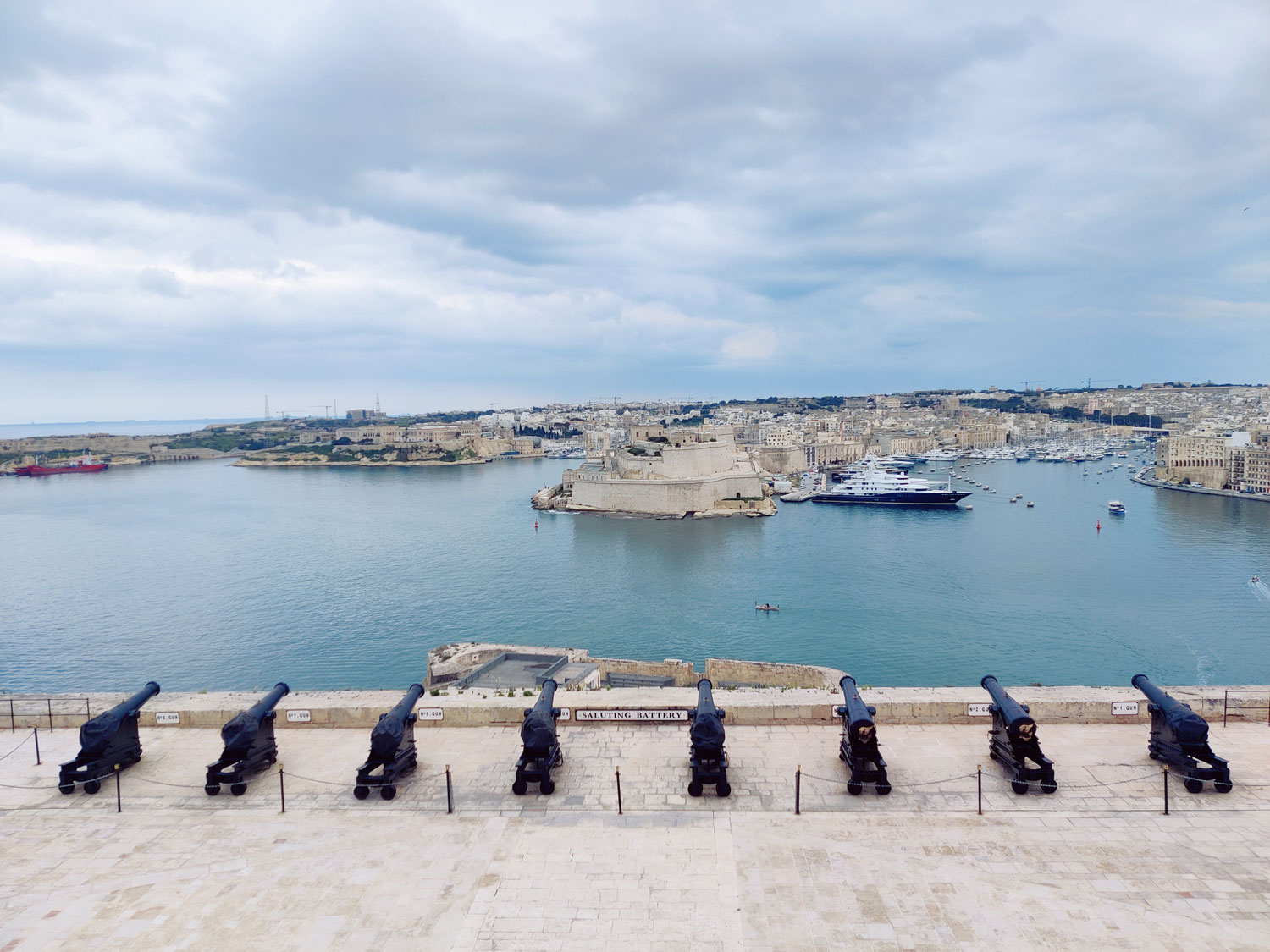 The Saluting Battery artillery battery in Valletta Malta George Cross 80th anniversary Picture BFBS