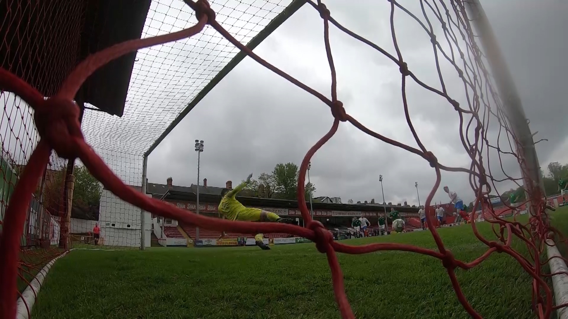 Sam Atkinson scores from the spot.