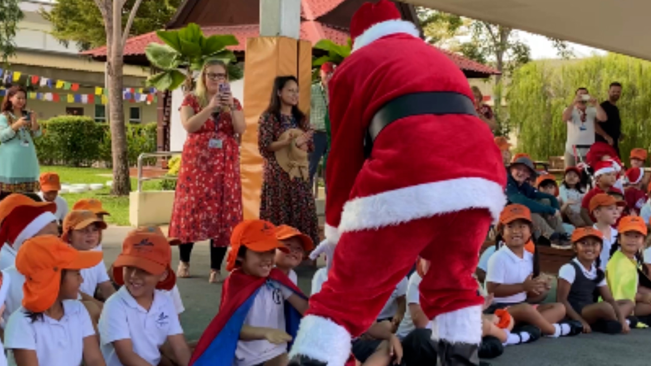 Father Christmas Santa Elves British Forces Brunei Credit BFBS Brunei