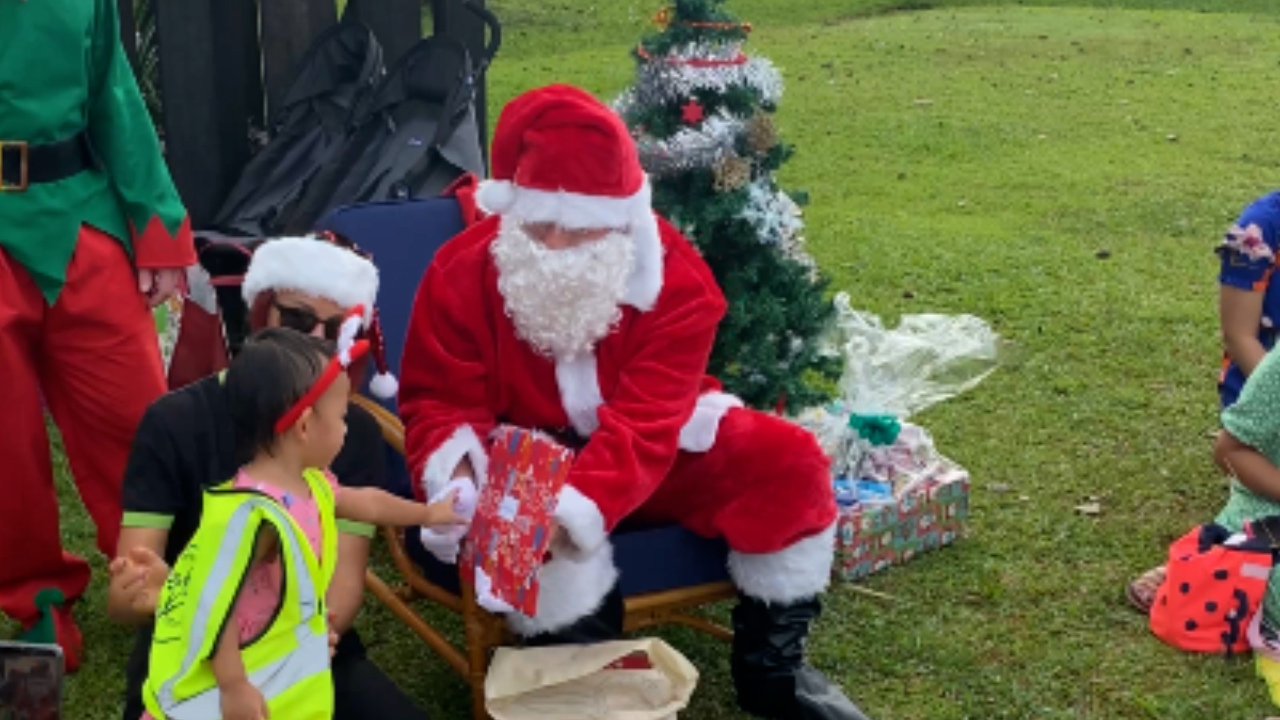 Father Christmas Santa Elves British Forces Brunei Credit BFBS Brunei
