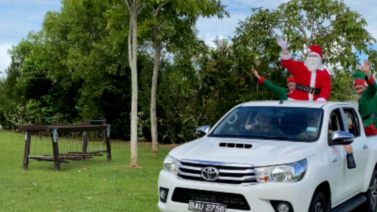 Father Christmas Santa Elves British Forces Brunei Credit BFBS Brunei