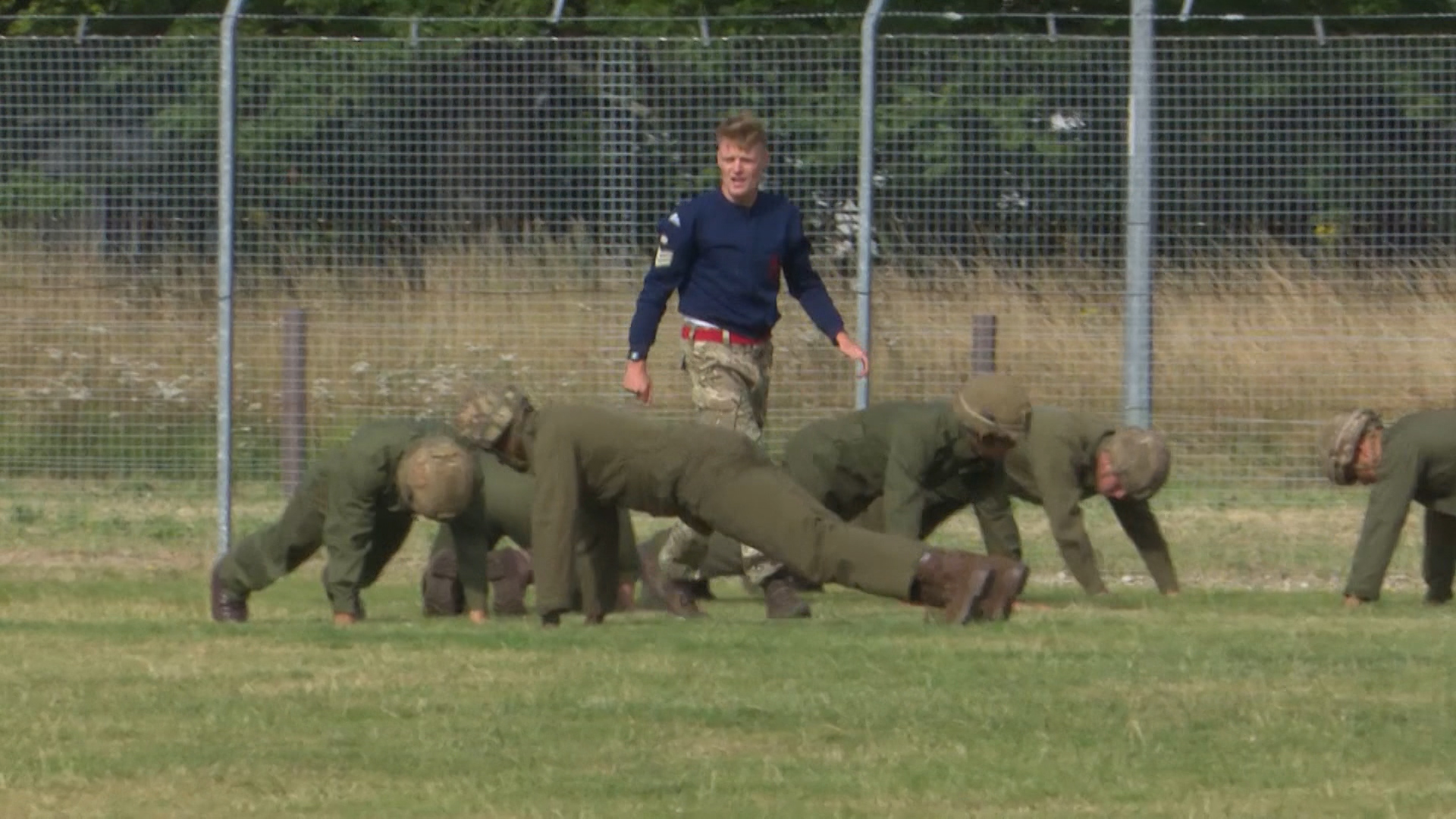 The academy stars were given a beasting as they entered Merville Barracks.