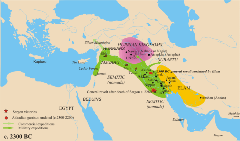 Sargon of Akkad empire by Nareklm