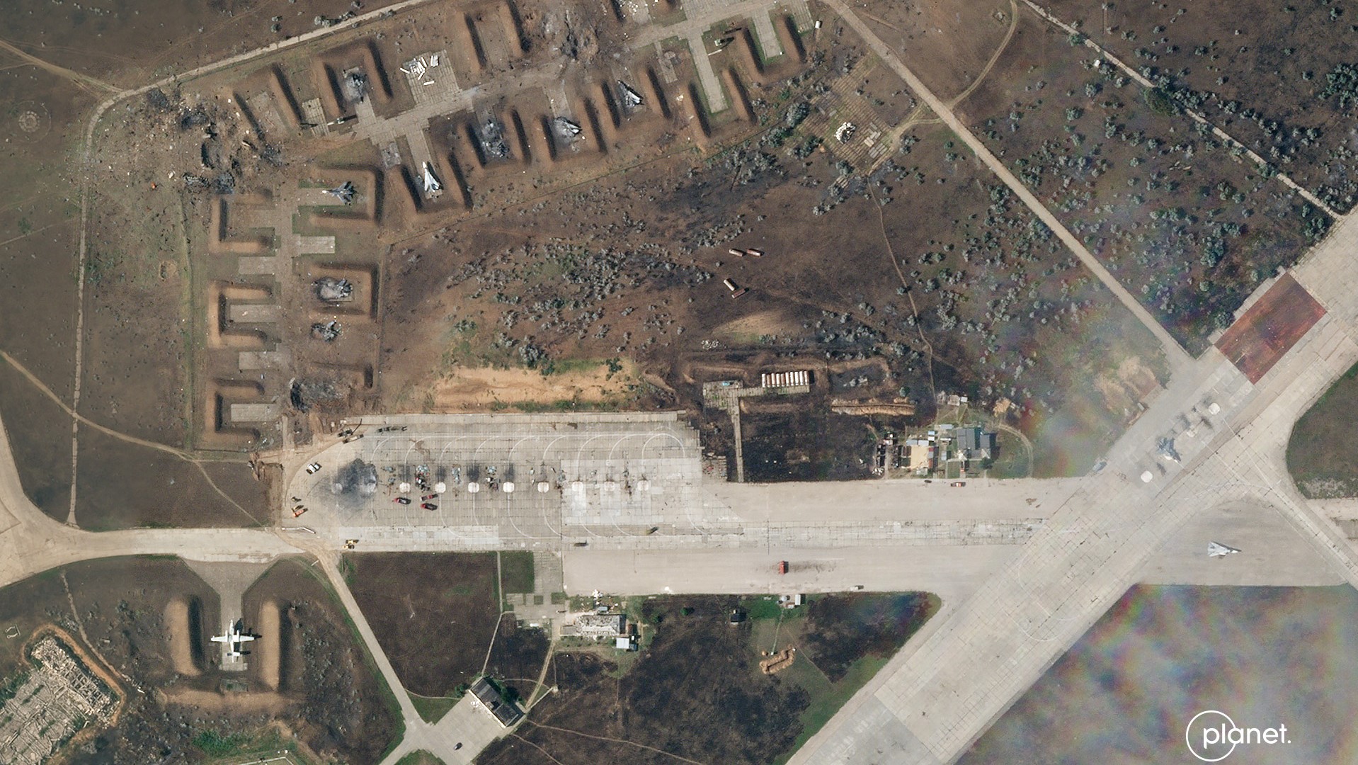 Satellite imagery of Saki airbase Crimea 11082022 Credit Planet Labs PBC.jpg