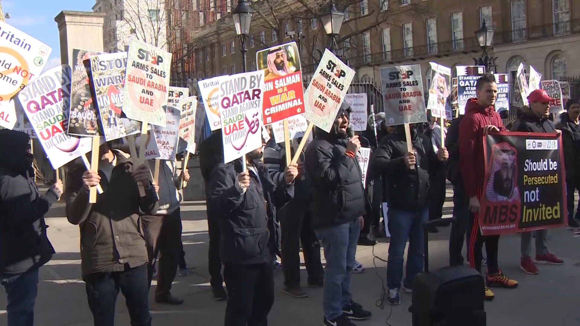 Saudi Crown Prince Protest 