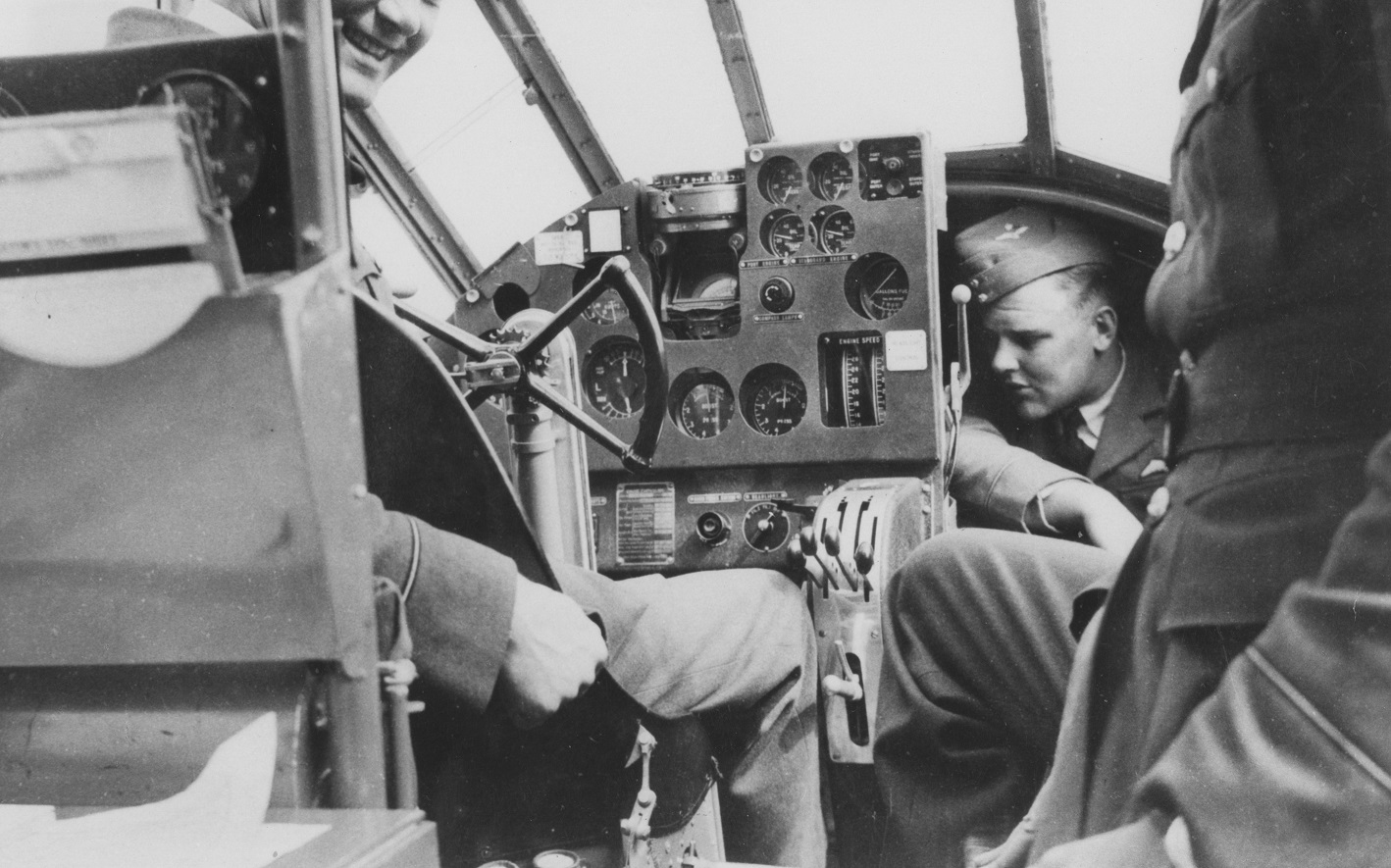 A picture of Arthur in an Anson of 206 Squadron at RAF Bircham Newton in 1938 (Picture: RAF Museum Collection).