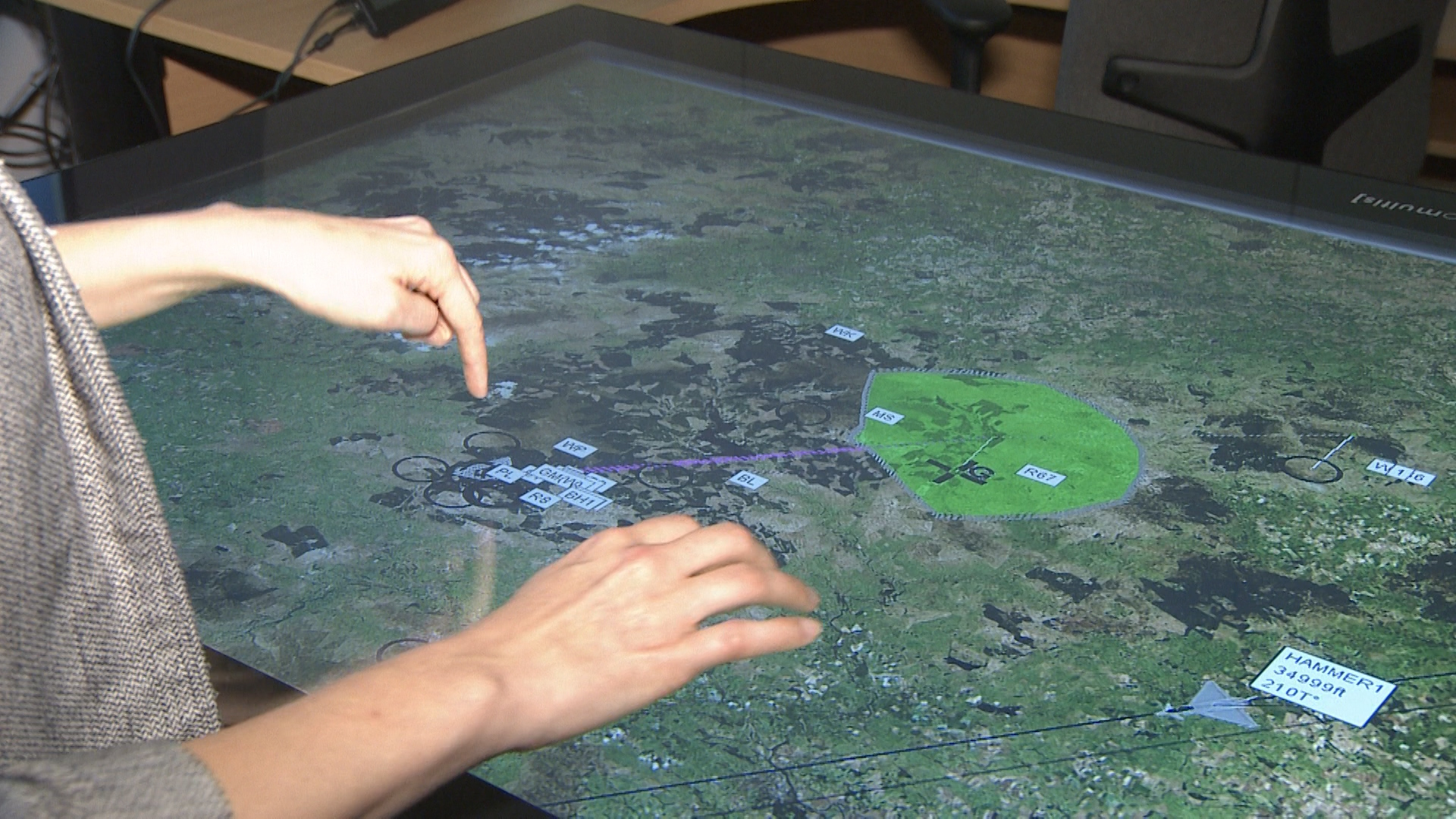 Sceptre system on RAF Typhoon at BAE Systems SOURCE BFBS