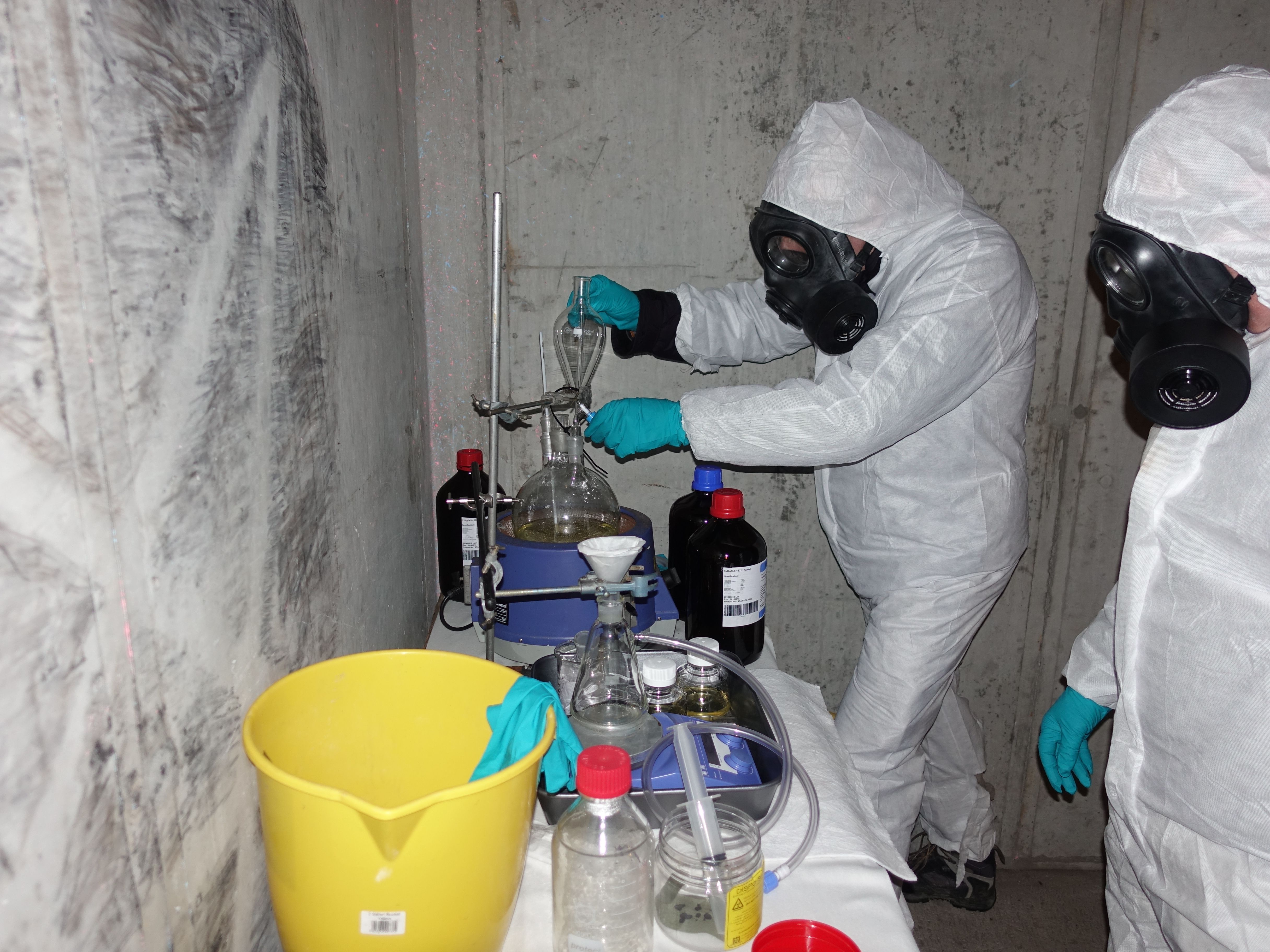 Scientists from Porton Down worked alongside the Marines on Baltic Protector (Picture: DSTL).
